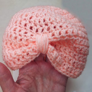 Crochet Baby Turban Hat Pattern. Crochet Hat. Crochet Bonnet. PDF image 2