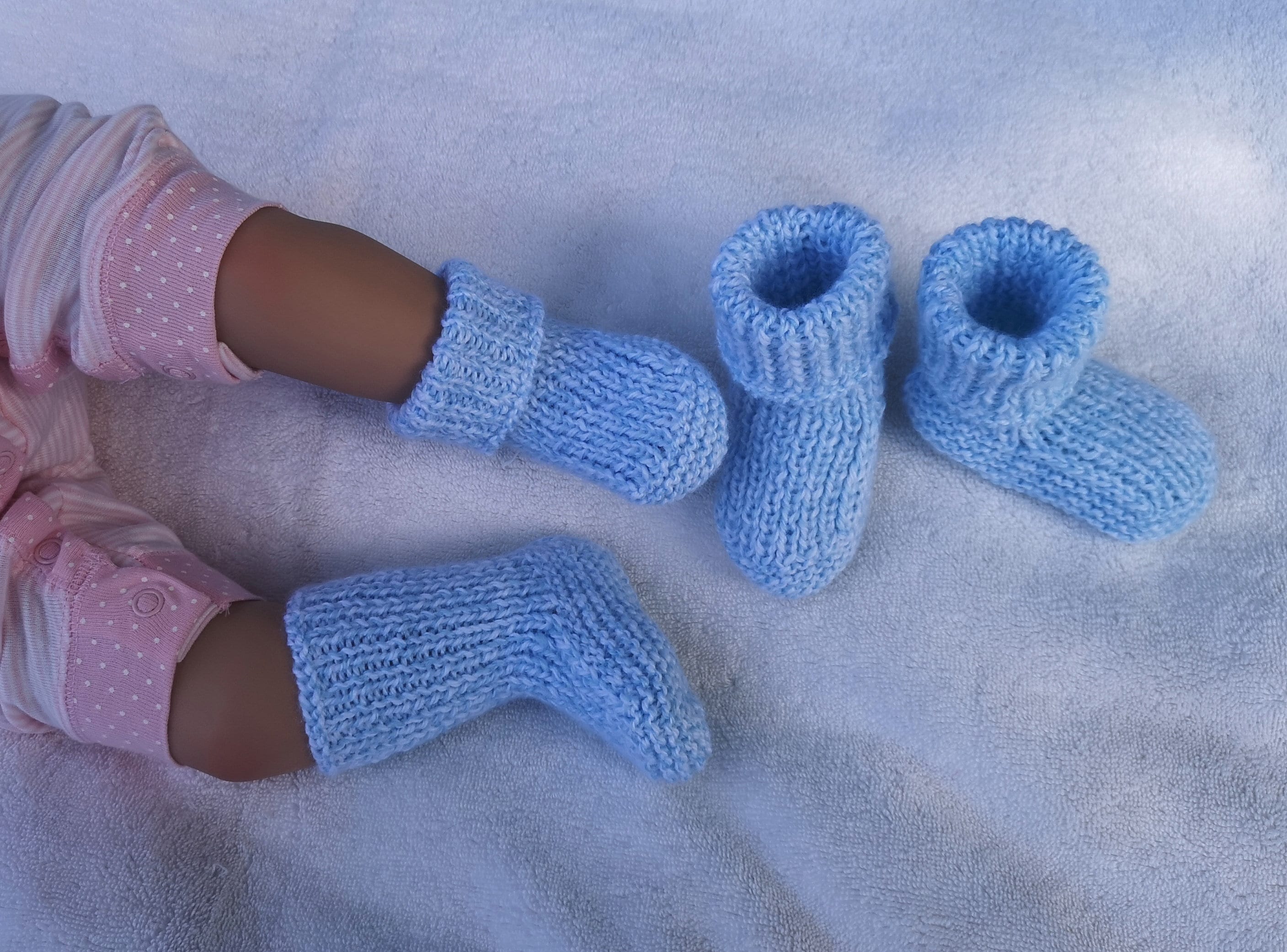 Easy Baby Booties Knitting Pattern sock knitting pattern Etsy