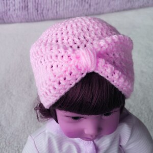 Crochet Baby Turban Hat Pattern. Crochet Hat. Crochet Bonnet. PDF image 6