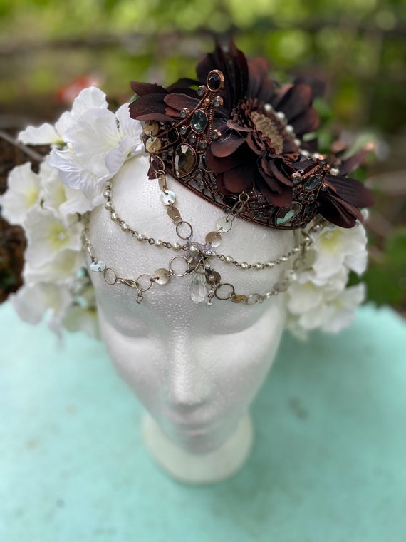 Autumn Bronzed Ruler Headdress Headpiece Costume Theatre. Etsy
