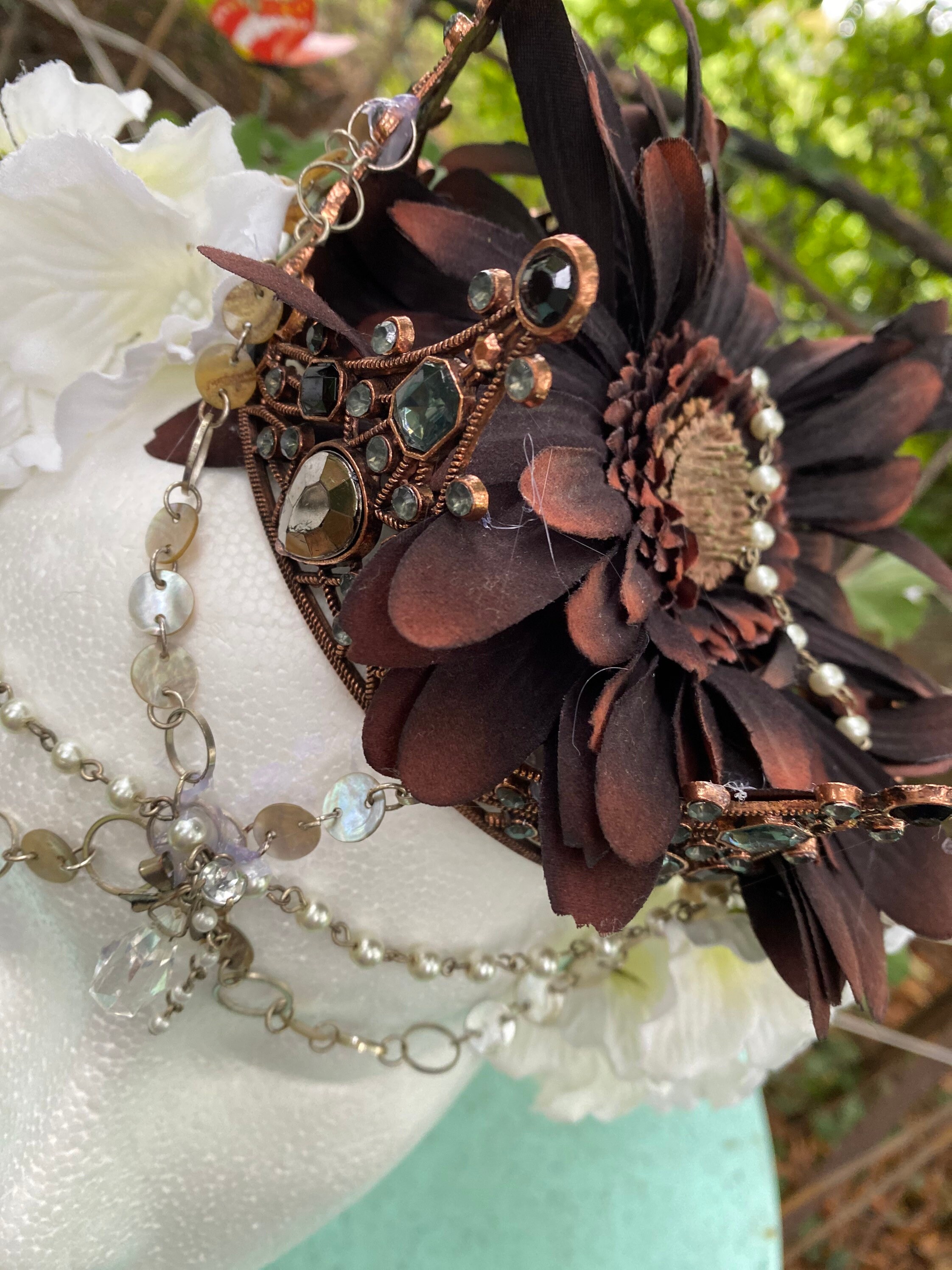 Autumn Bronzed Ruler Headdress Headpiece Costume Theatre. Etsy