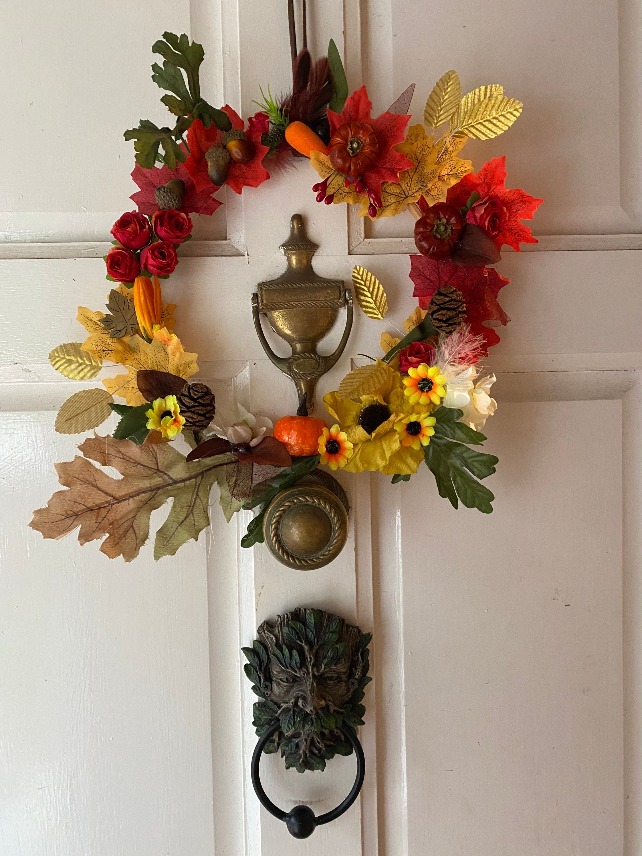 Autumnal autumn wreath. Door hanging for your home Etsy