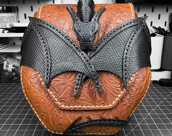 Dragon Clutch Shoulder Bag - Bitter Chocolate