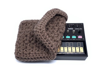 Dust cover for Korg Volca series modules, handmade crochet accessory