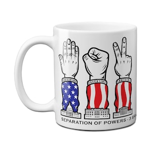 Rock, Paper, Scissors - Separation of Powers Mug