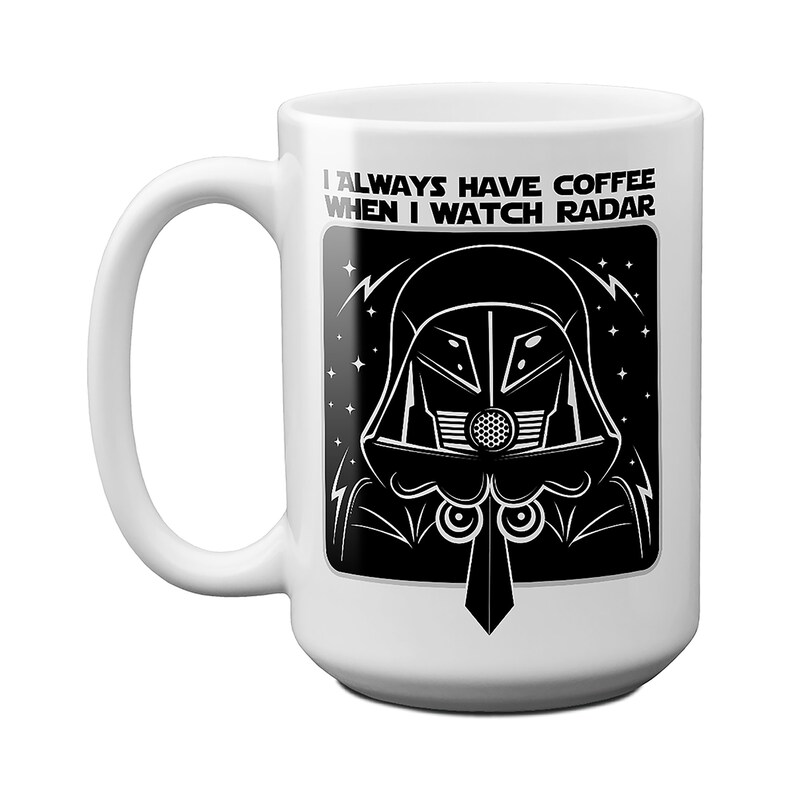 Spaceballs The Dark Helmet Radar Coffee Mug 15 Fluid ounces