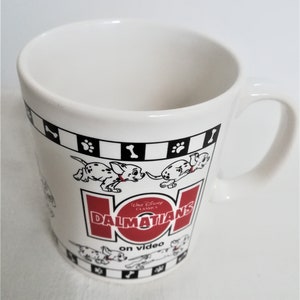 101 Dalmatians on video Walt Disney Classics mug coffee mug vintage