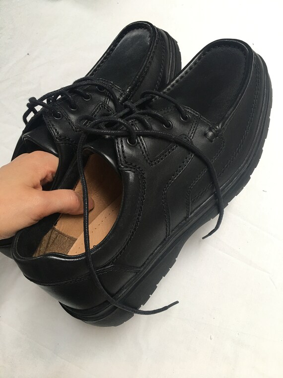 clarks black shoes mens
