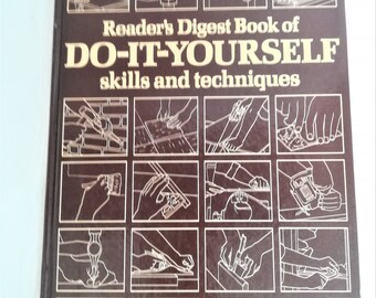 Bok om gör-det-själv-färdigheter och tekniker av Reader's Digest Inbunden bok vintage