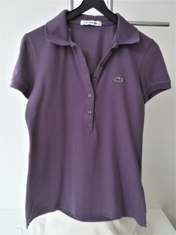 Vintage Lacoste Devanlay Womens Polo Shirt Purple… - image 1