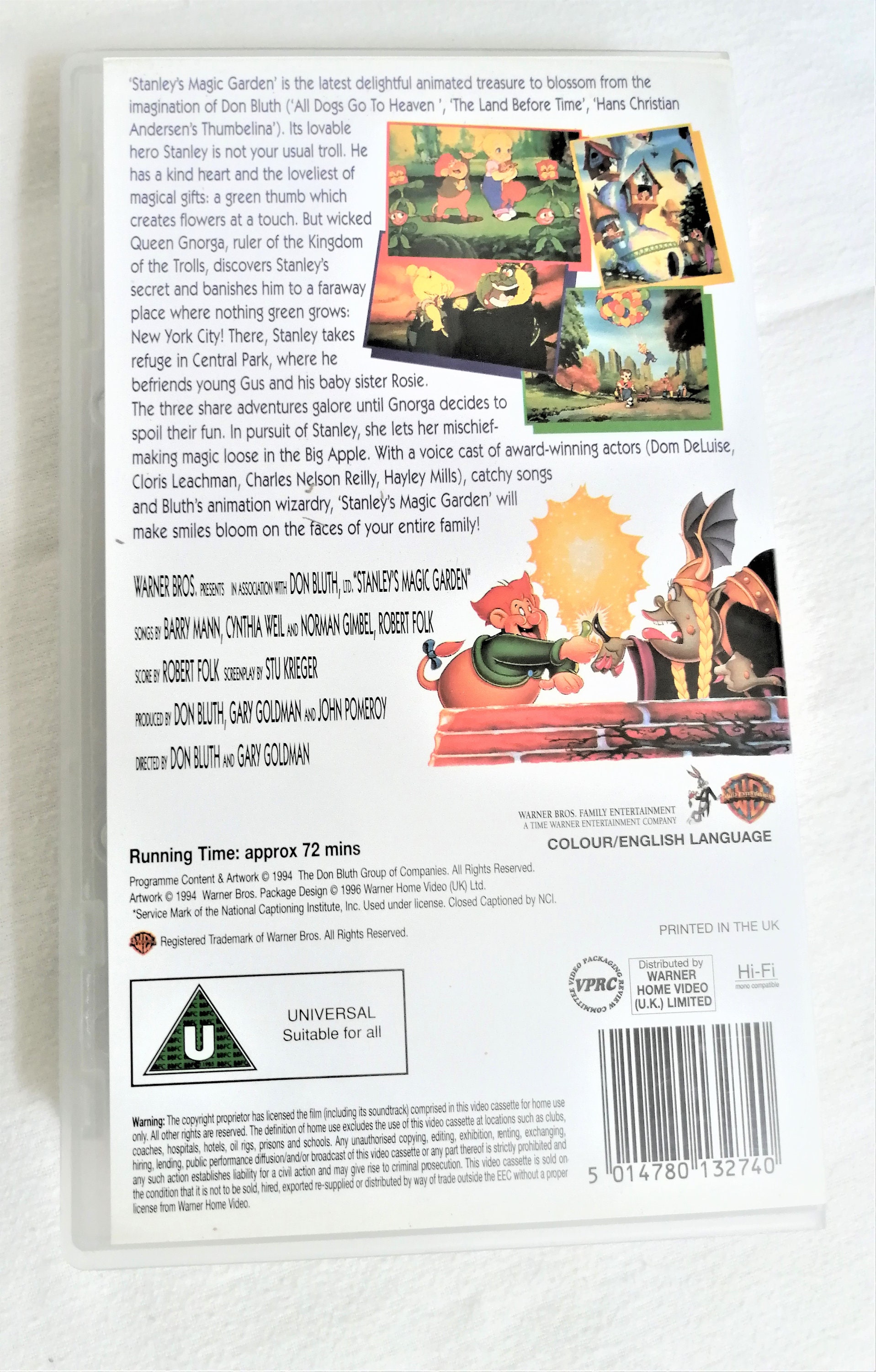 Stanley's Magic Garden (1994) VHS Video Cover Art