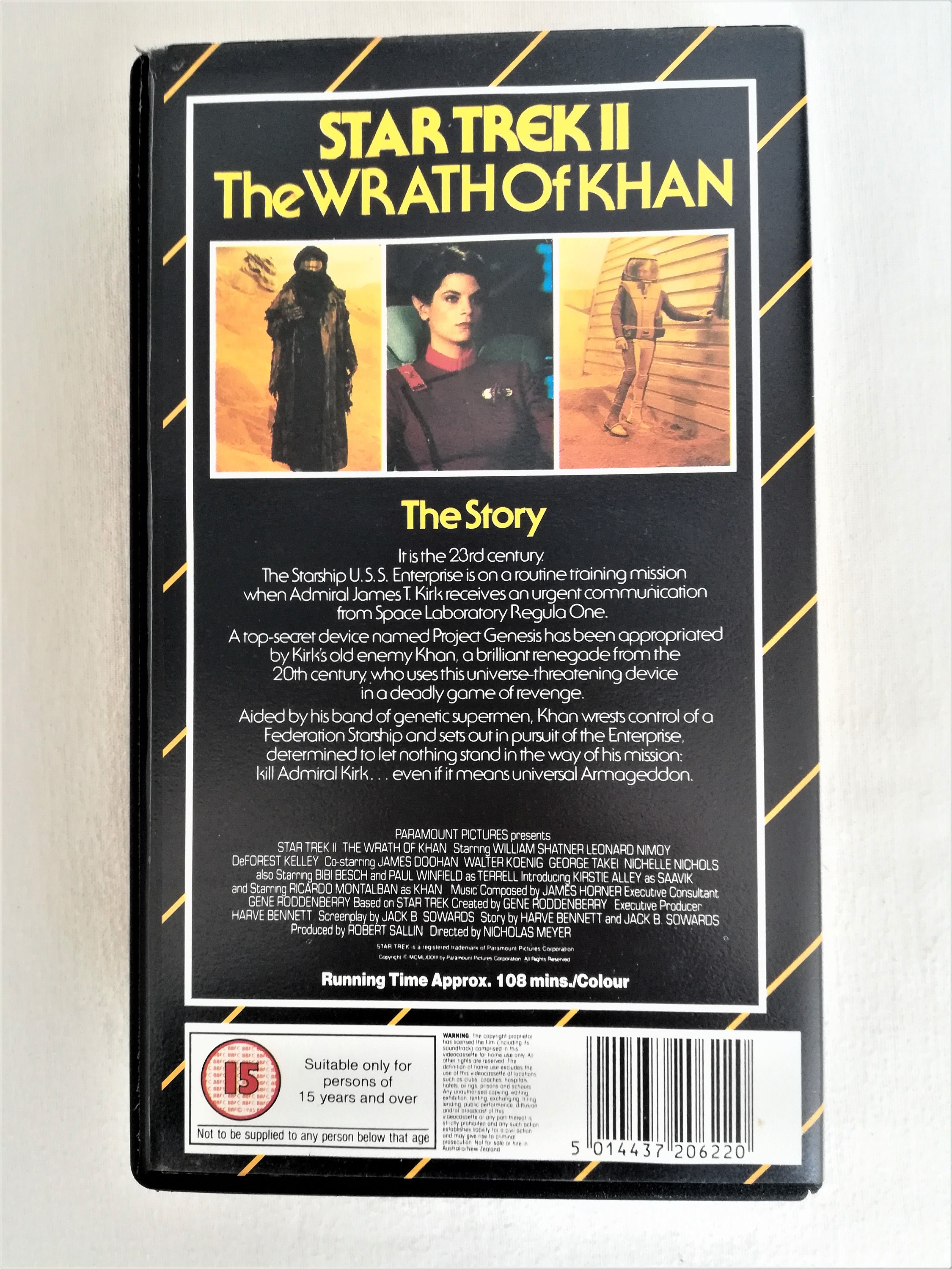 Star Trek 2 the Wrath of Khan VHS Video Movie William
