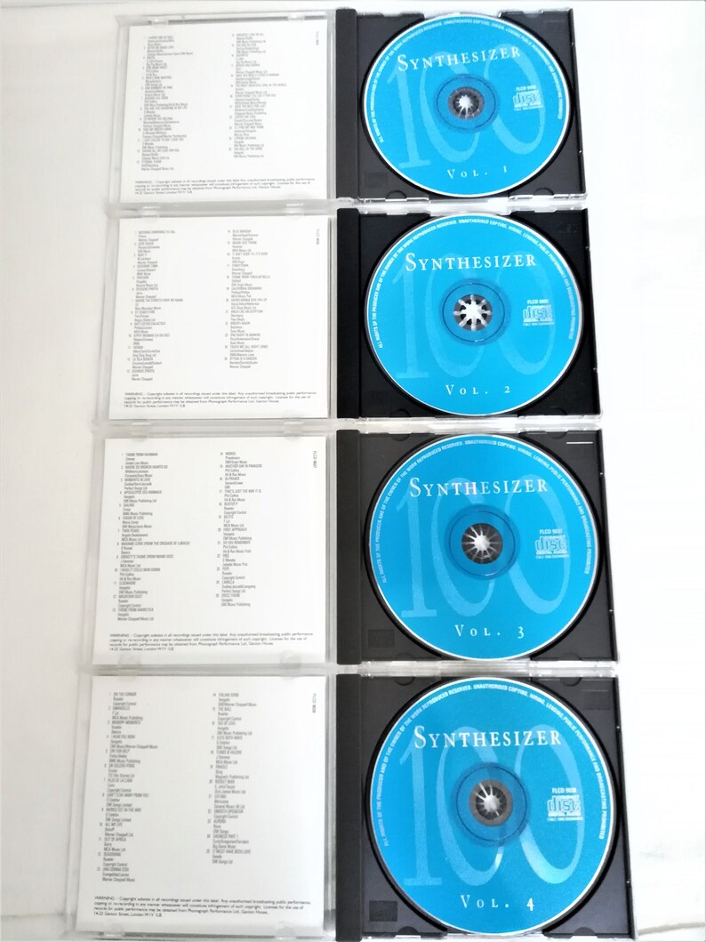 Synthesizer 100 Greatest Hits CD Volume 1 4 Very Good Condition CD