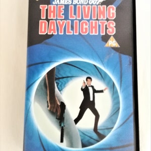 The Living Daylights - James Bond 007 - Timothy Dalton 1987 VHS Video Movie Cassette Tape Big Box Large Case