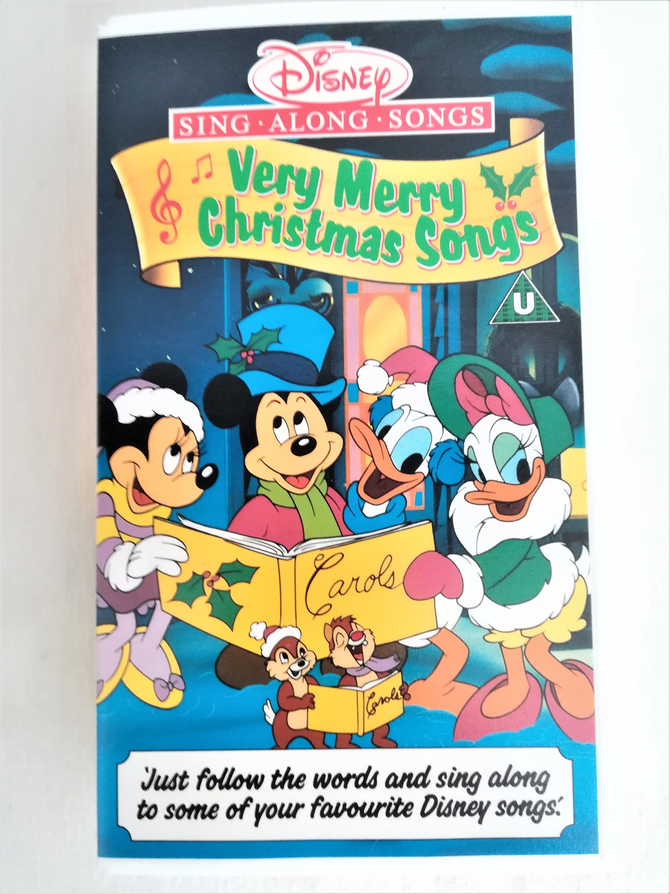 Disney's Sing Along Songs Very Merry Christmas Songs VHS Etsy