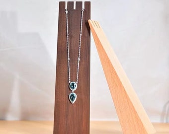 Walnut necklace display rack storage rack pendant display jewelry shooting props earrings display board