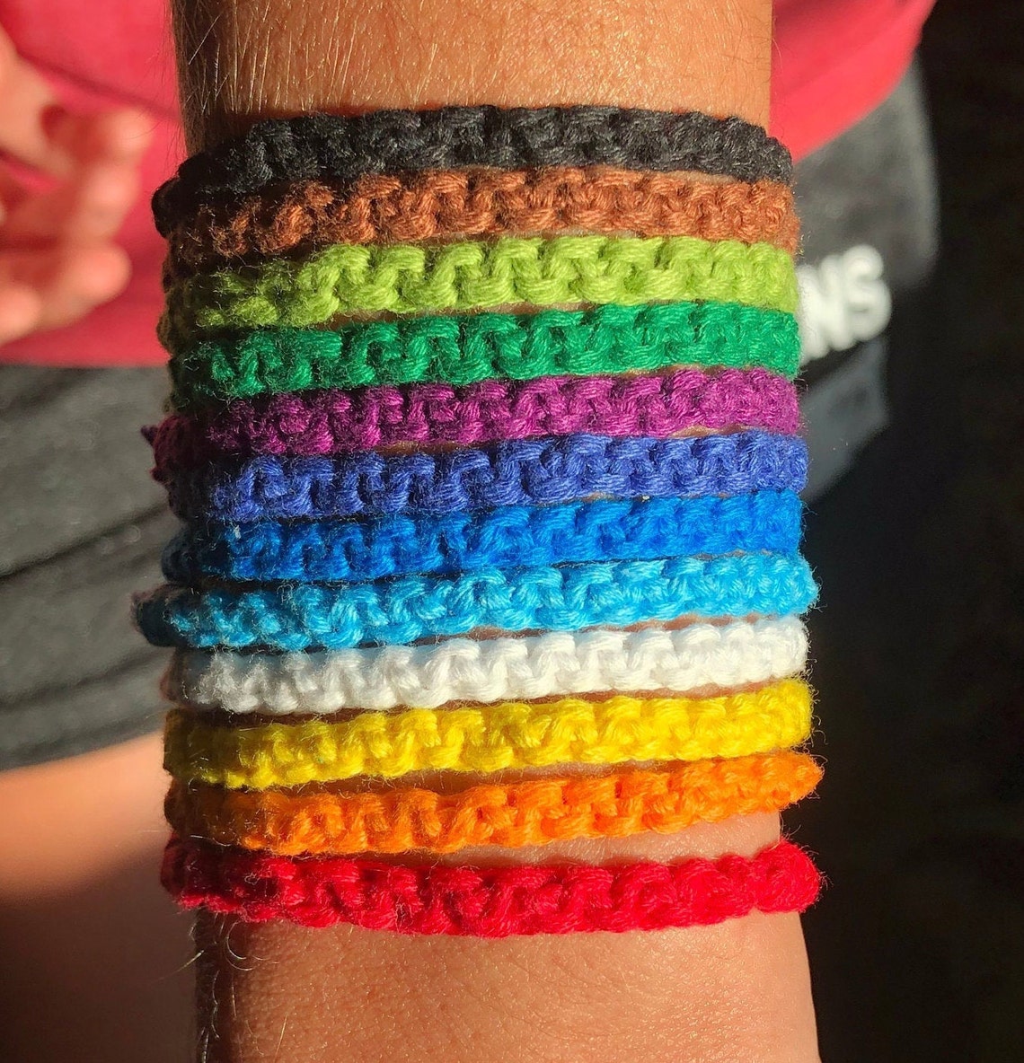 Solid Color Bracelet Handmade BraceletHandmade Bracelet Etsy