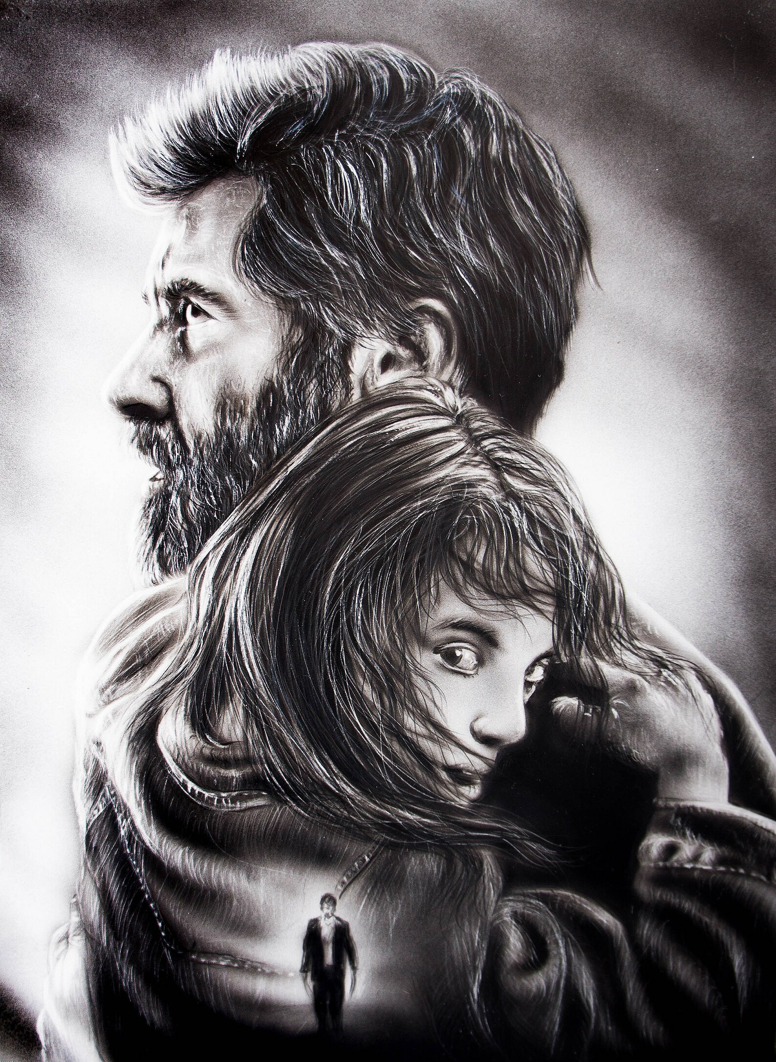 Personalised Painting With Airbrush Animal Portrait, Person or