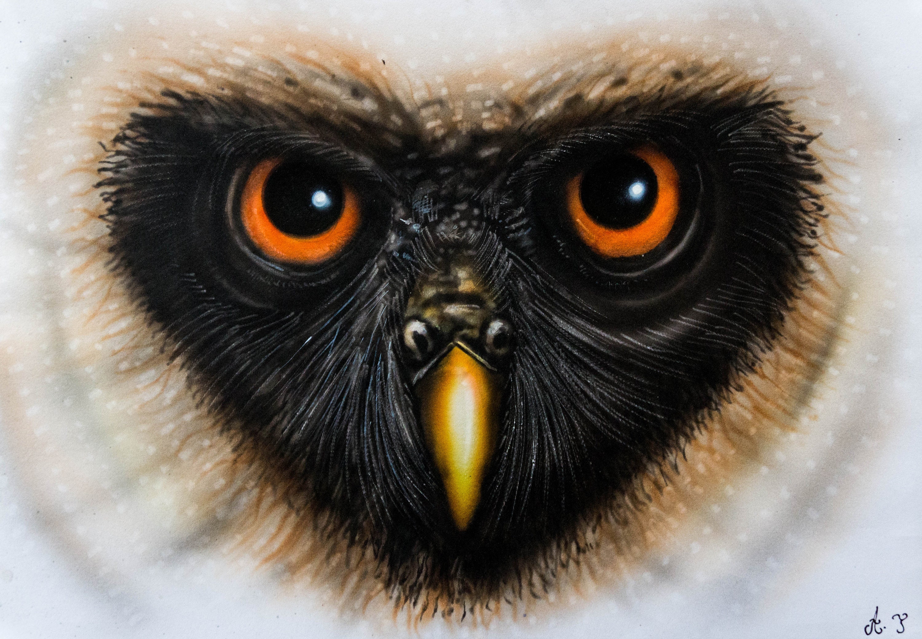 Personalised Painting With Airbrush Animal Portrait, Person or