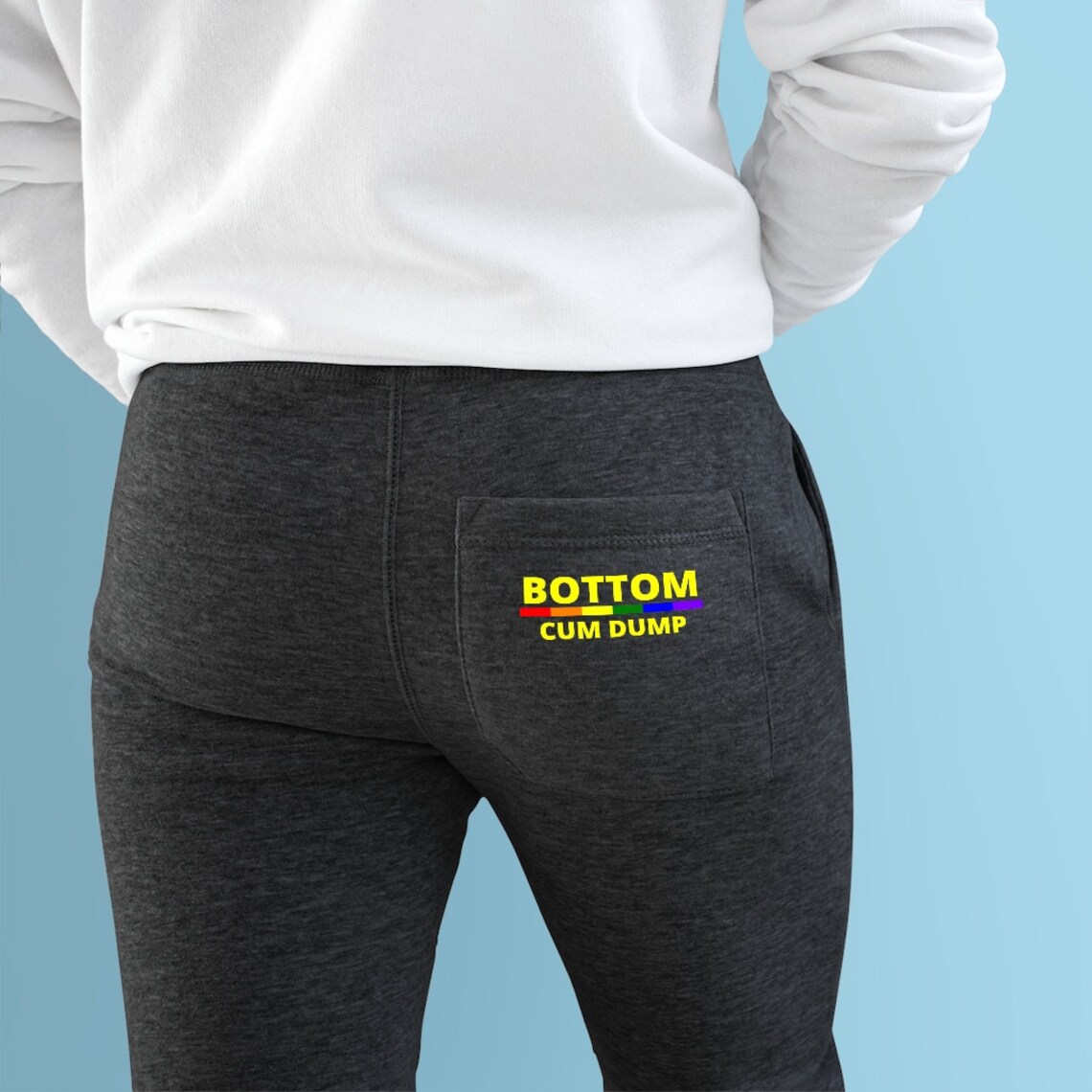 Bottom Cum Dump Rainbow Stripe Gay Pride LGBT Sex Kink | Etsy