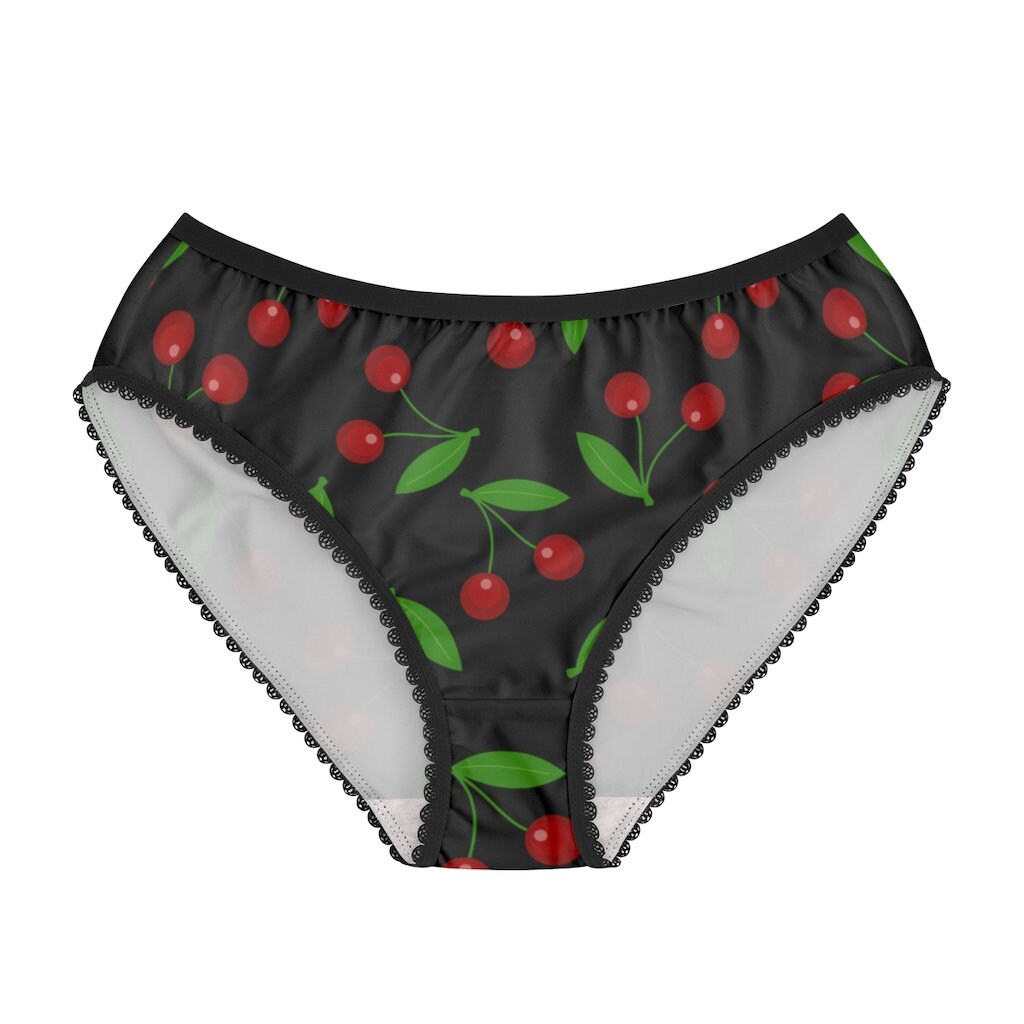 Cherry Black Cherries M932 Women's Briefs Underwear Etsy