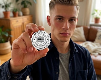 Presidente Donald Trump MAGA Dios bendiga a América Abrebotellas magnético patriótico