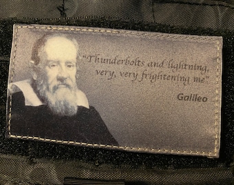 Dye Sublimated Galileo quote patch