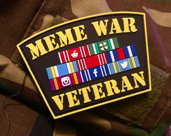 Meme War Veteran PVC patch