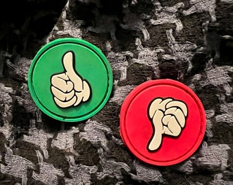 Thumbs up, or down, PVC patches