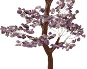 Amethyst Gemstone Money Tree Feng Shui Bonsai for Reiki Healing Chakra Stone Balancing Energy Generator Spiritual Meditation Home Interior