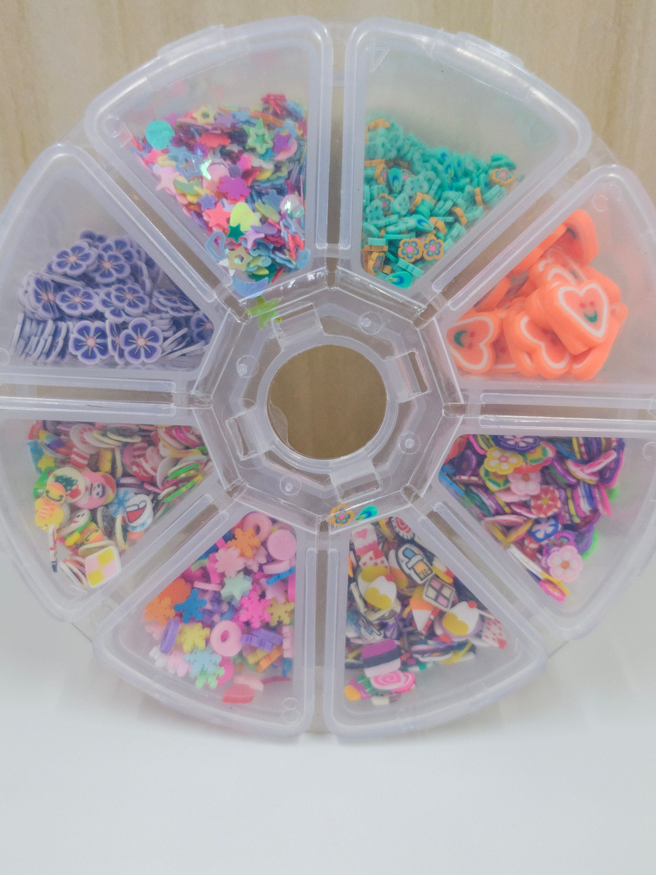 Clay pieces nail art nail decor clay flower slices nail Etsy