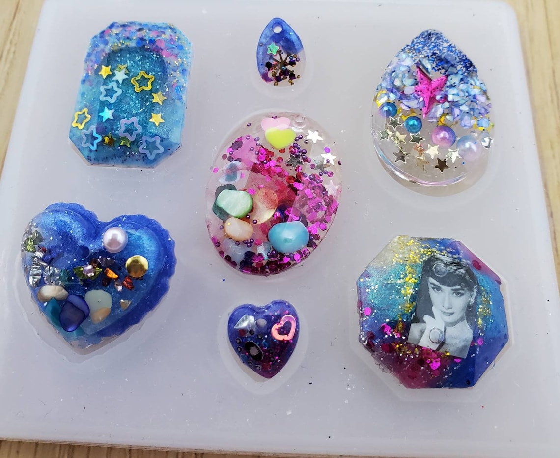 Resin jewelry kit UV resin starter kit necklace craft kit Etsy