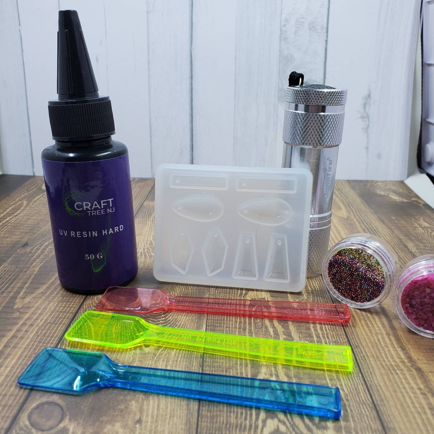 Ocean uv resin starter kit, resin beginner set, all inclusive craft kit –  Craft Tree NJ