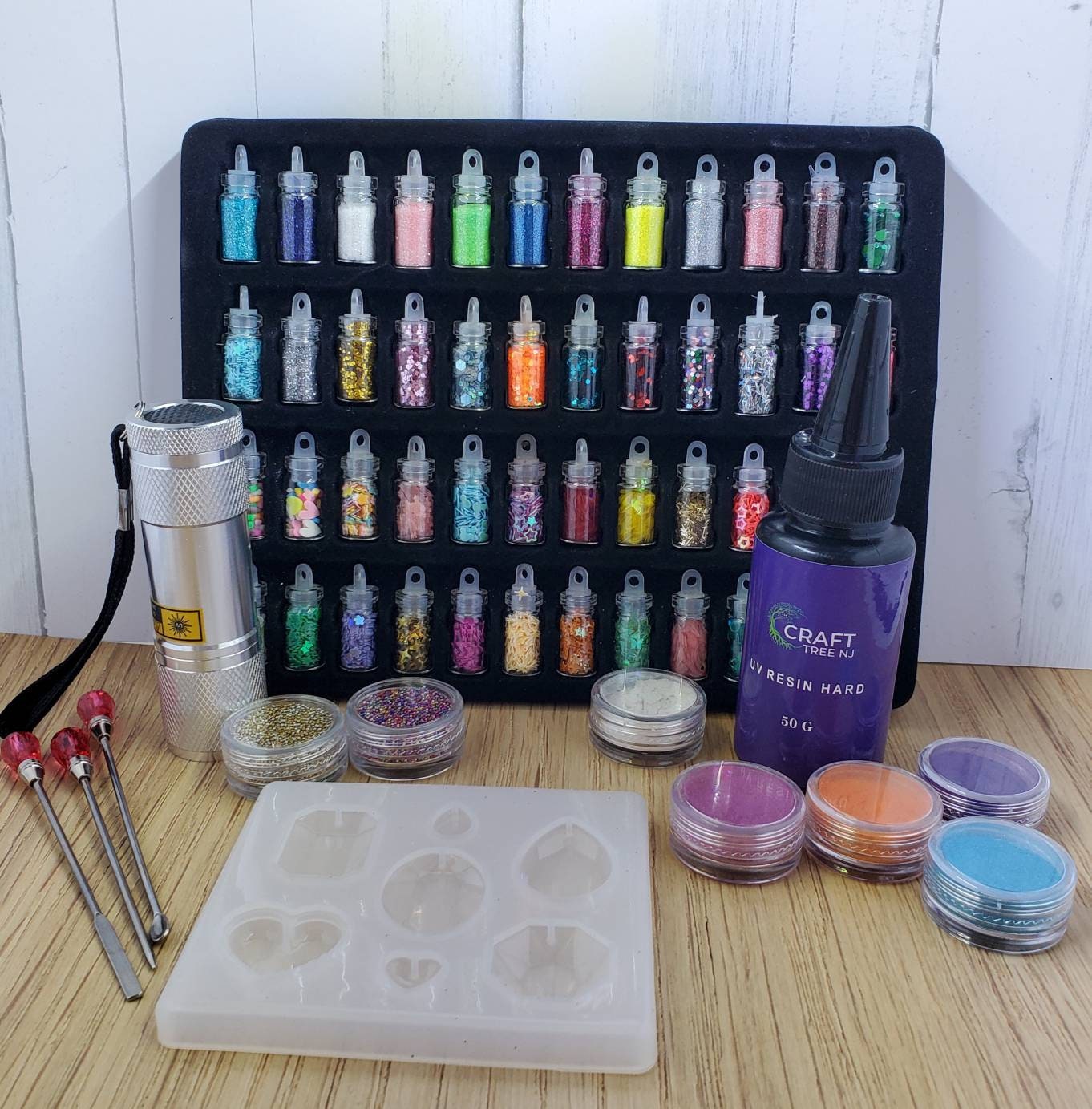 Ocean uv resin starter kit, resin beginner set, all inclusive