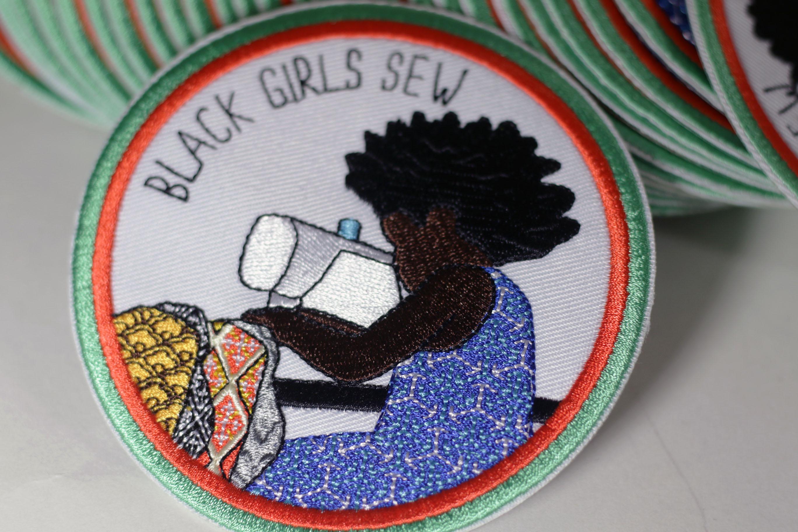 3 PCS African Girl Embroidered Patch Set - Black Power Iron On Or Sew On Patches For DIY Jacket, Bag, Hat - View #4