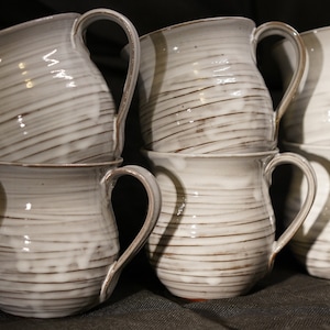 Cup / mug ceramic handmade handmade various glazes blue red green brown effect glazes, coffee mug, coffee pot, tea pot image 2