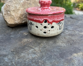 Guardián de ajos de gato rojo