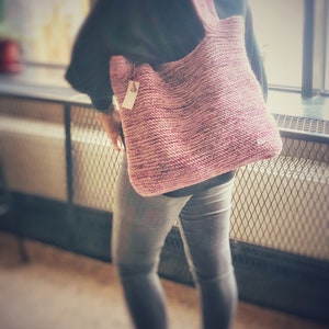 Pink shopper bag