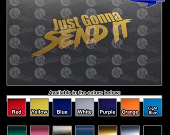 Just Gonna Send It Logo Vinyl Decals -  2 pack - REAL USPS tracking included in price - Best value on Etsy