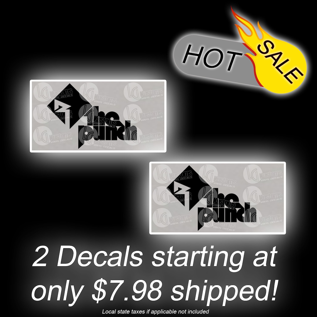 Rockford Fosgate the Punch Logo (2) Vinyl Decals - Free Upgraded Shipping  and REAL USPS Tracking Included in Price - Best Value on Etsy - Etsy, image size:1080x1080
