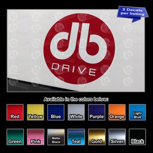 db Drive Car Audio Logo Vinyl Decal -  2 pack - REAL USPS tracking included in price - Best value on Etsy