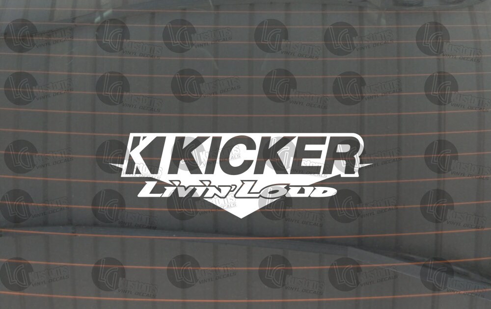 Kicker Car Audio Logo Vinyl Decal for Window/Case and many Etsy