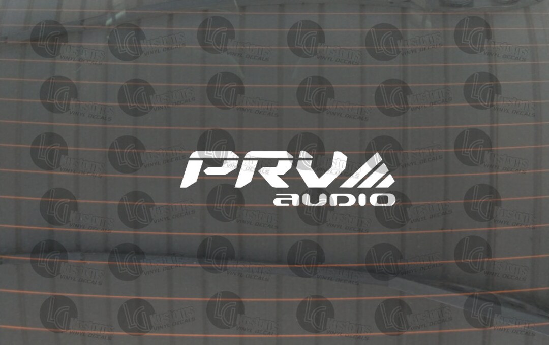PRV Audio Car Audio Logo Vinyl Decal for Window/case and Many Etsy