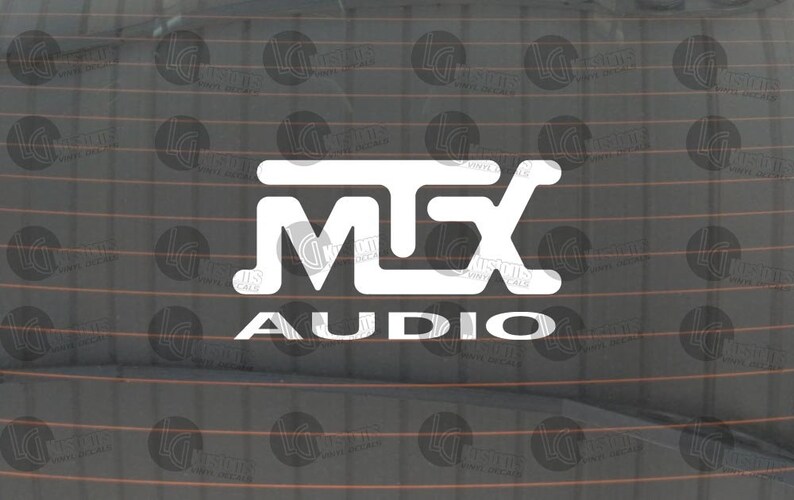MTX Audio Car Audio Logo Vinyl Decal for Window/Case and many Etsy