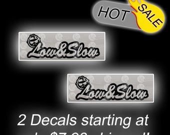 Slow & Low Sticker - Etsy