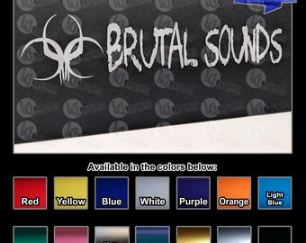 Brutal Sounds Car Audio Logo Vinyl Decals - 2 pack - REAL tracking included in price - Best value on Etsy