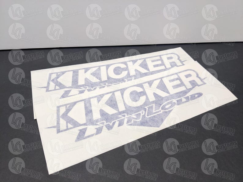 Kicker Comp R Sticker Kicker Car Audio Logo Vinyl Decals - 2 Pack - REAL USPS Tracking ...