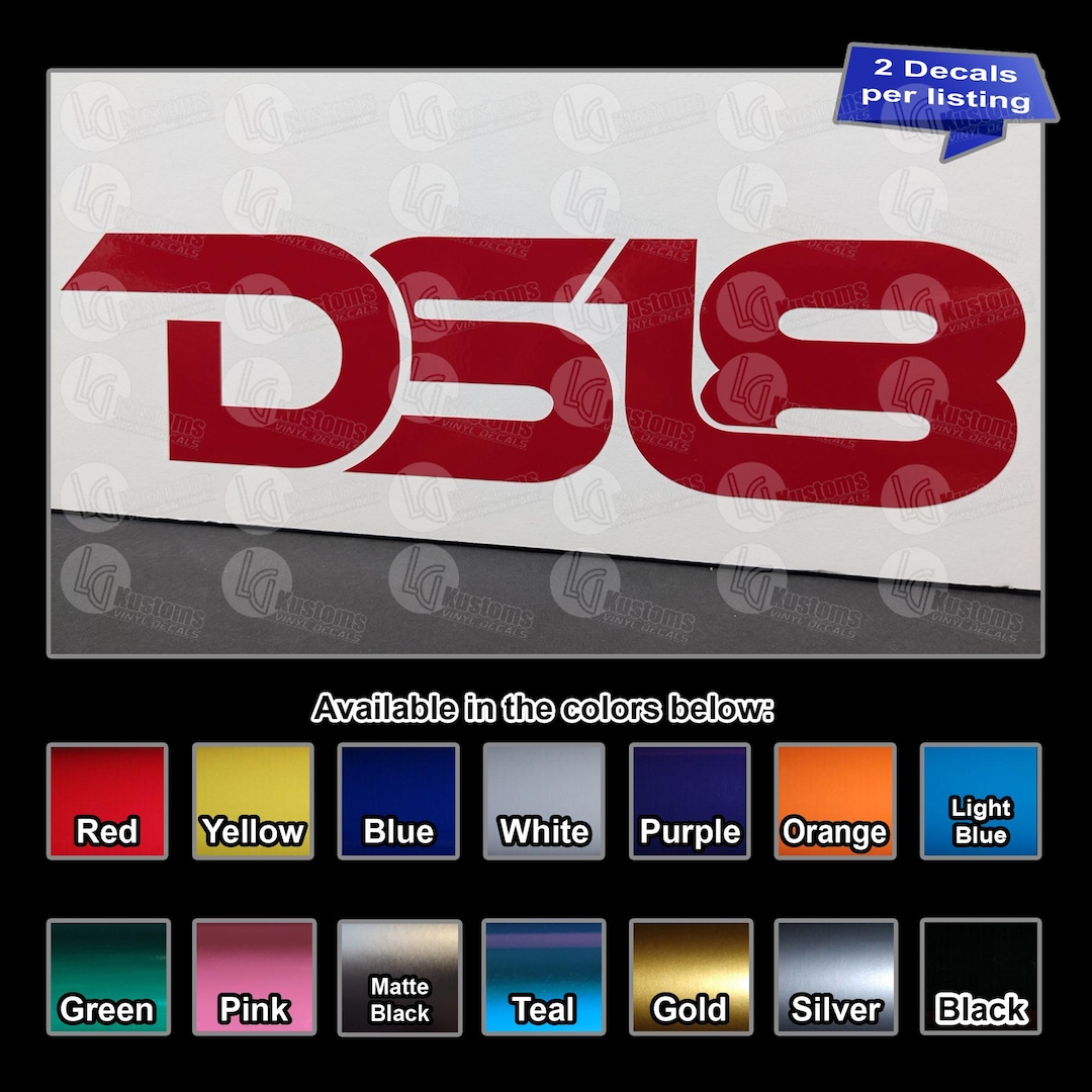 DS18 Audio Car Audio Logo Vinyl Decals - 2 Pack - REAL USPS Tracking ...