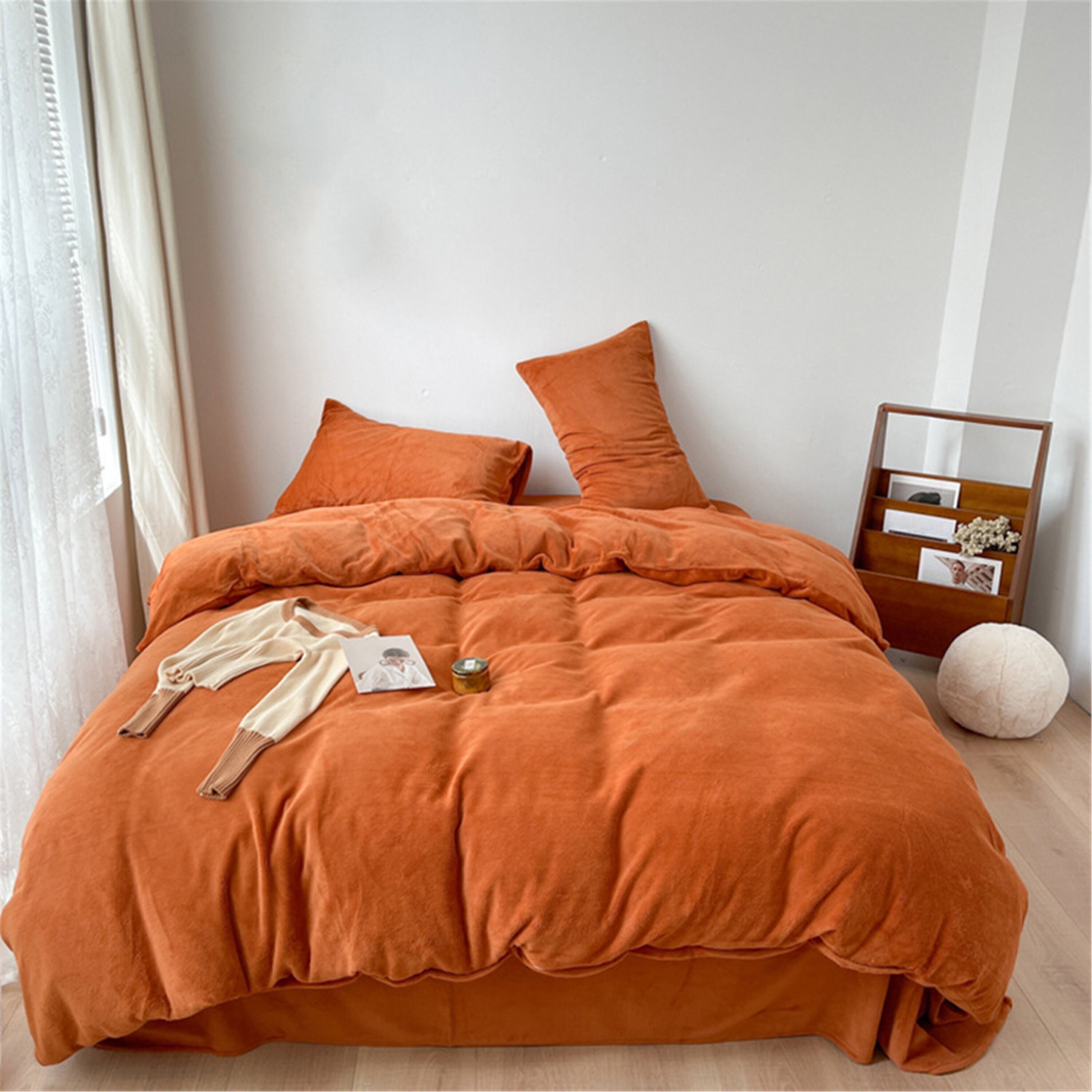 Warm Duvet Cover.velvet Bed Linen Sets 