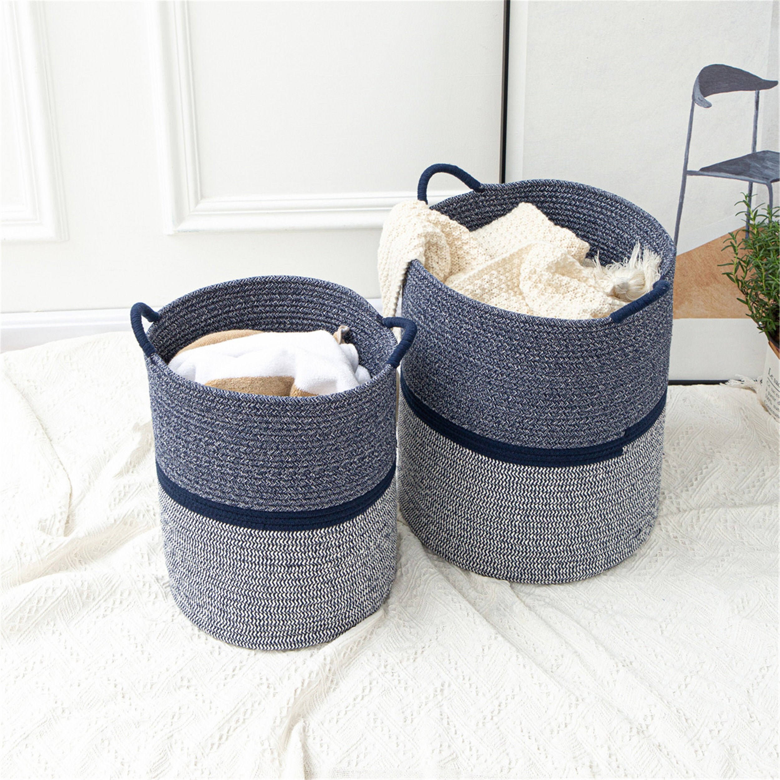 Folding Pastoral Storage Basket/Laundry Hamper/Clothing Bin/Storage